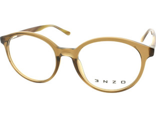 Enzo LS8087 C3 Ανδρικός Σκελετός Γυαλιών Οράσεως Κοκάλινος Καφέ
