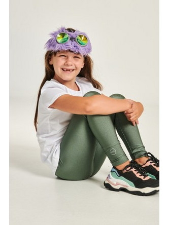 PCP Kiddo Jacqueline Shiny Leggings In Army - Παιδικό Χακί Γυαλιστερό Κολάν