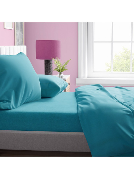 Dimcol Σετ Σεντόνια Υπέρδιπλα Βαμβακερά 220x240 Solid 493