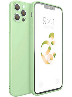 Bodycell Square Liquid Back Cover Light Green (iPhone 13 Pro)