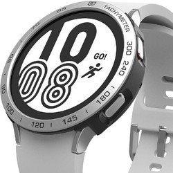 RINGKE AIR & BEZEL STYLING GALAXY WATCH 4 44 MM - ΜΑΥΡΟ ΑΣΗΜΙ - GW4-44-10_AS01