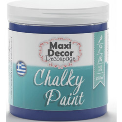 Maxi Decor Chalky Paint Χρώμα Κιμωλίας 604 Μπλε του Παγωνιού 750ml