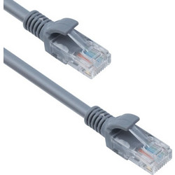 Detech U/UTP Cat.5e Καλώδιο Δικτύου Ethernet 1.8m Grey