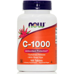 Now Foods Vitamin C-1000 Rose Hips Sustained Release 100 Ταμπλέτες