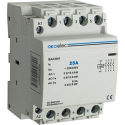 Ρελέ Ράγας 25Α 4NO 3M 230/400V (DY02130012)