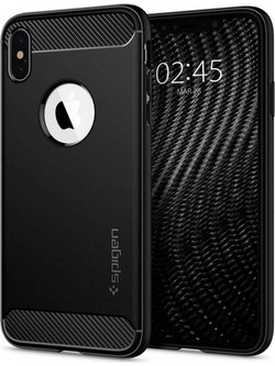 Spigen Rugged Armor Back Cover Black (iPhone X / Xs)