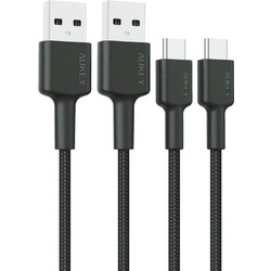 Aukey CB-CMD29 USB-A 2.0 TO USB-C Braided Cable 2m x2