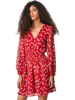 Pepe Jeans Melina Mini Καθημερινό Φόρεμα Κόκκινο PL953075-0AA