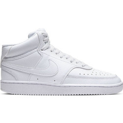 Nike Court Vision Mid Γυναικεία Sneakers Μποτάκια Λευκά CD5436-100