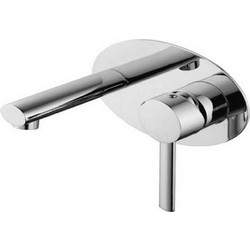 Μπαταρία Νιπτήρος Εντοιχισμού Sinar QA14 Chrome Praxis Μέταλλο, Κεραμικό