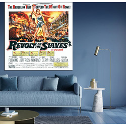 Πίνακας σε καμβά - Vintage Movie Posters - Revolt of the Slaves - 40 x 40 εκ