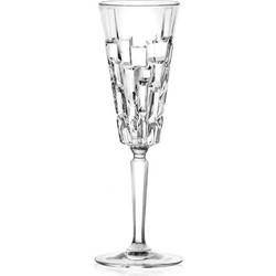 RCR Crystal Σετ Ποτήρια Σαμπάνιας Κρυστάλλινα Κολωνάτα Etna 190ml 6τμχ 42451