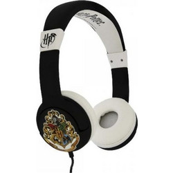 OTL Harry Potter Hogwarts Crest HP0624 Ενσύρματα Παιδικά Ακουστικά On Ear Μαύρα Λευκά