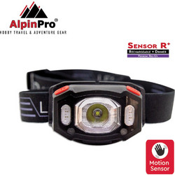 AlpinPro C-10RD-UV Επαναφορτιζόμενος Φακός Κεφαλής Εργασίας Led Αδιάβροχος IP54 335lm