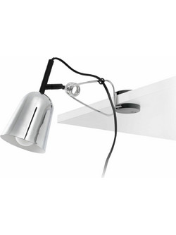 STUDIO CHROME AND WHITE CLIP LAMP FARO - 51134