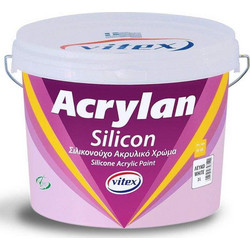 Vitex Acrylan Silicon Ακρυλικό Σιλικονούχο Χρώμα Εξωτερικού Χώρου Λευκό 10lt