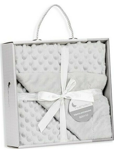 Interbaby Κουβέρτα Αγκαλιάς Fleece 80x110 Γκρι