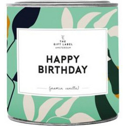 The Gift Label - Αρωματικό Κερί 90g - Happy Birthday - Jasmine Vanilla