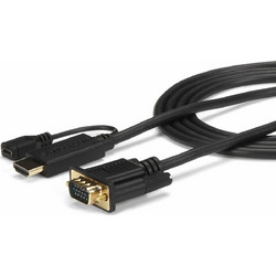 StarTech Καλώδιο HDMI Male to VGA Male 0.9m Black