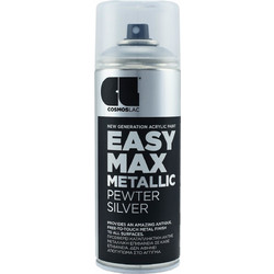 Cosmoslac Easy Max Metallic Σπρέι Βαφής Pewter Silver Μεταλλιζέ 400ml