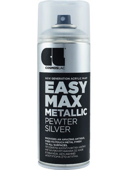 Cosmoslac Easy Max Metallic Σπρέι Βαφής Pewter Silver Μεταλλιζέ 400ml
