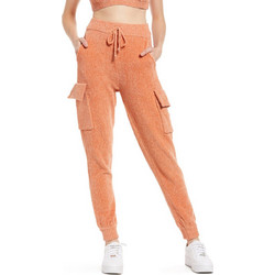 Kendall + Kylie Γυναικείο Παντελόνι Φόρμας με Λάστιχο Πορτοκαλί FA21-310
