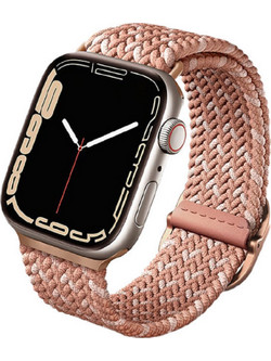 Uniq Aspen Braided Λουράκι Υφασμάτινο Pink / Citrus Pink (Apple Watch 38 / 40 / 41mm)