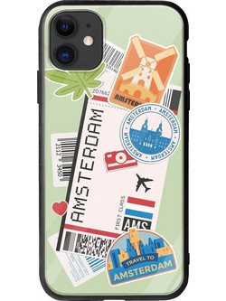 Θήκη Ticket To Amsterdam iPhone 11 Groove TPU (Tempered Glass και TPU)