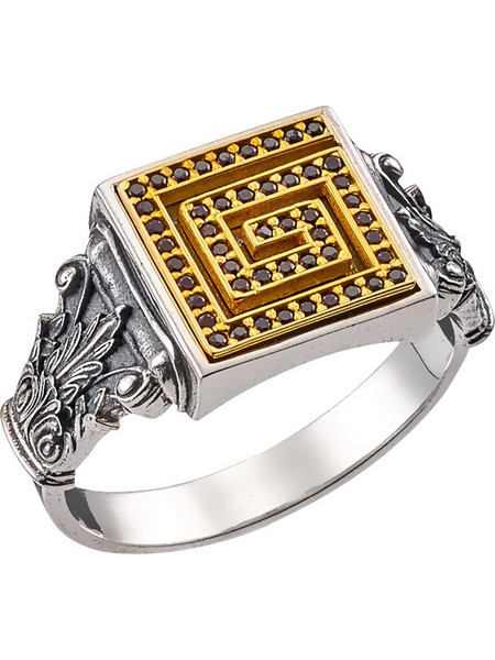 Δαχτυλίδι Anastasios Creations ασήμι 925 με μαίανδρο No.68 FD680