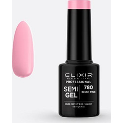 Elixir Semigel 780 Blush Pink Ημιμόνιμο Βερνίκι Νυχιών 5ml