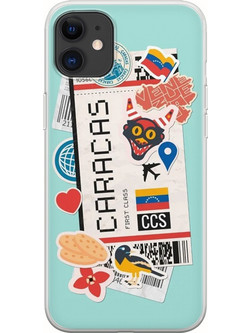 Θήκη Ticket To Caracas iPhone 11 Flexible TPU (Διάφανη Σιλικόνη)