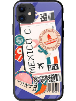 Θήκη Ticket To Mexico City iPhone 11 Groove TPU (Tempered Glass και TPU)