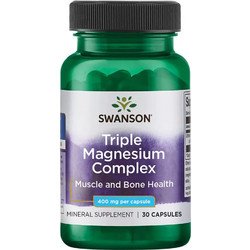 Swanson Triple Magnesium Complex 400mg 30 Κάψουλες