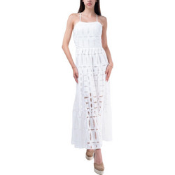 Lace Midi Καλοκαιρινό Φόρεμα για Γάμο / Βάπτιση Λευκό M-8231