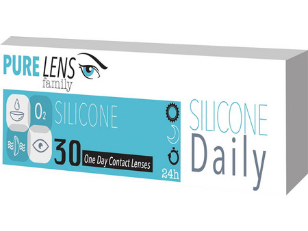 Pure Lens Silicone Daily ΜΥΩΠΙΑΣ ΗΜΕΡΗΣΙΟΙ - 30 ΦΑΚΟΙ