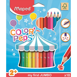 Maped Color'Peps My First Jumbo Ξυλομπογιές Σετ 18τμχ