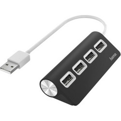 Hama 12177 USB Hub 2.0 USB-A με 4 Θύρες USB-A
