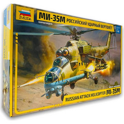 Zvezda Russian Attack Helicopter Mi-35M Συναρμολογούμενο Πλαστικό Μοντέλο Ελικοπτέρου 1:48