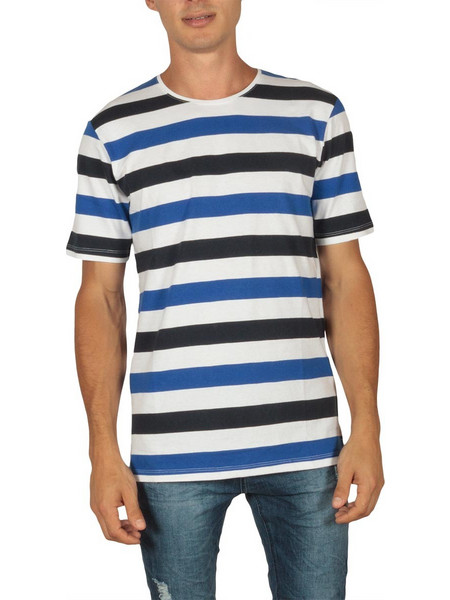 Minimum Tatipu ανδρικό ριγέ t-shirt dark surf 133230250