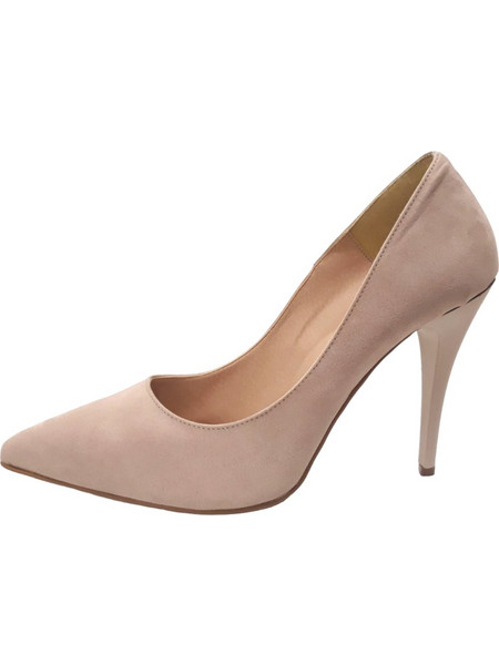Γόβα suede ψηλοτάκουνη 9,5 εκ. ύψος 900 Nude