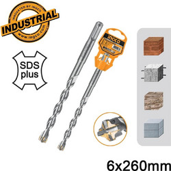 Επαγγελματικό Τρυπάνι Τετράκοπο SDS plus S4L Ingco (DBH1210604C) - 6x260mm DBH1210604C