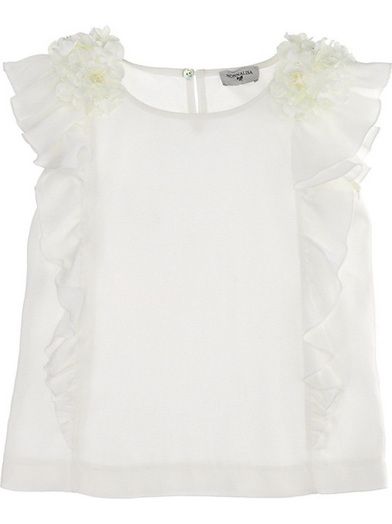 Monnalisa Παιδικό T-Shirt Κοντομάνικο Λευκό 175603F5-5107-0001
