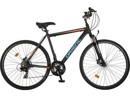 Orient Bikes Move I Ποδήλατο Trekking 28" Αλουμινίου με 21 Ταχύτητες και Δισκόφρενα Μαύρο