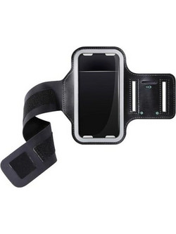 UNIVERSAL Θηκη Κινητου Χειροσ Arm Band M Μαχ 4,7 Inch Μαυρη με Ελαστικο Ιμαντα Και Velcro Lampa - 1 Τεμ