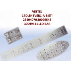 VESTEL-HITACHI 43" SET 4PCS LED BAR 17DLB43VER1-A-B