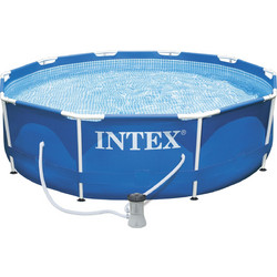 Intex Metal Frame 28202 Πισίνα Πλαστική με Μεταλλικό Σκελετό & Αντλία Φίλτρου