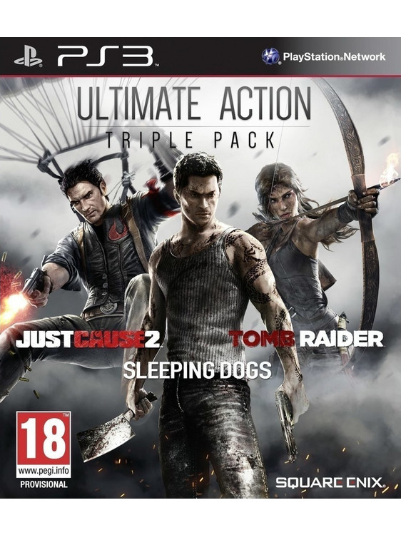 Ultimate Action Pack (Just Cause 2 & Sleeping Dogs & Tomb Raider) PS3