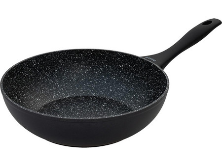 Estia Magma Wok Αλουμινίου Αντικολλητικό Επίστρωση Πέτρας 28cm