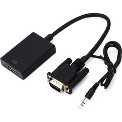 KAL ELECTRONICS Kal Electronics Converter VGA+3,5mm ΣΕ HDMI με Καρφί 3,5 (VD-242) 01004