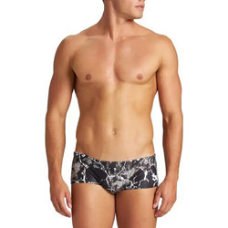 Arena Earth Texture Low Waist Short Αθλητικό Ανδρικό Μαγιό Σλιπ Μαύρο Λευκό 004659-550